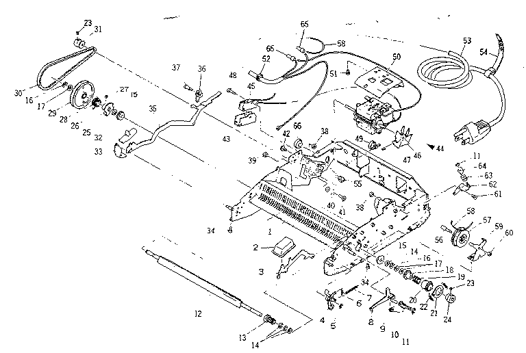 Chassis and power mechanism