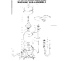 Kenmore 1105801100 machine sub-assembly diagram