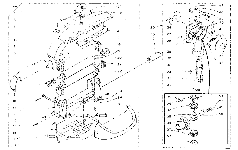 WRINGER AND WRINGER GEAR CASE ASSEMBLY