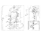 Kenmore 1105802301 wringer and wringer gear case assembly diagram