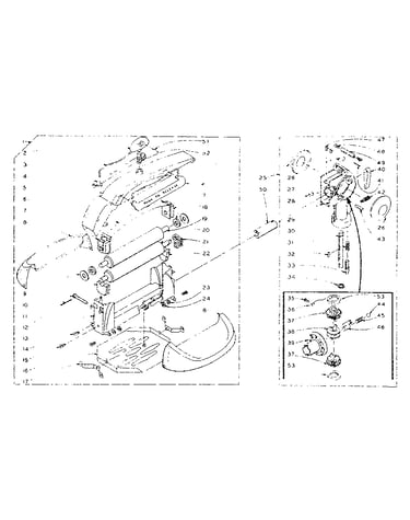 Wringer and wringer gear case assembly