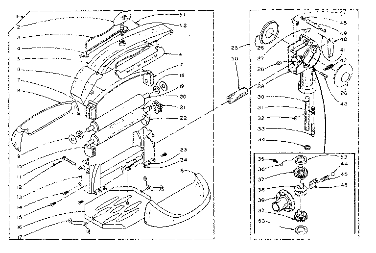 Wringer and wringer gear case assembly