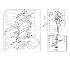 Kenmore 1105802331 wringer and wringer gear case assembly diagram