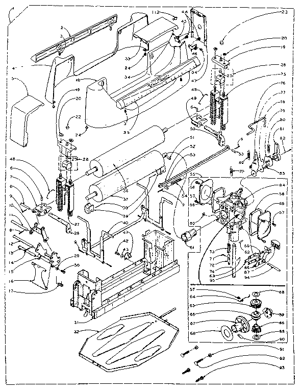 Wringer and wringer gear case assembly