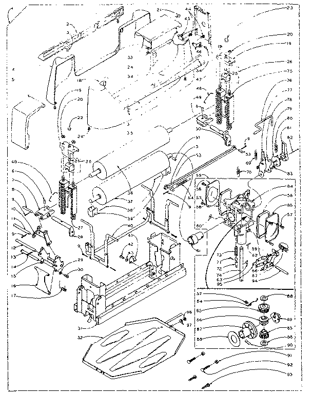 Wringer and wringer gear case assembly