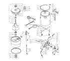 Kenmore 1105802901 machine sub-assembly diagram