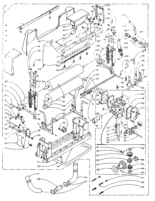 WRINGER AND WRINGER GEAR CASE ASSEMBLY