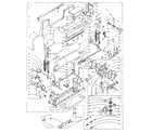 Kenmore 1105802910 wringer and wringer gear case assembly diagram