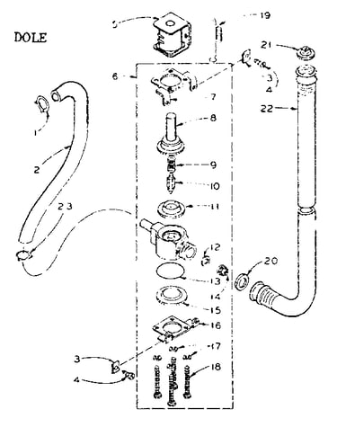 Water inlet valve - dole