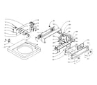 Kenmore 1105805200 top and console assembly diagram