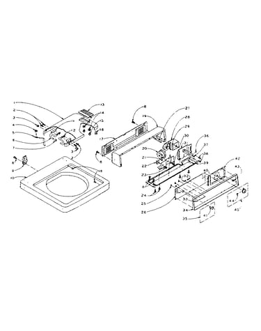 Top and console assembly