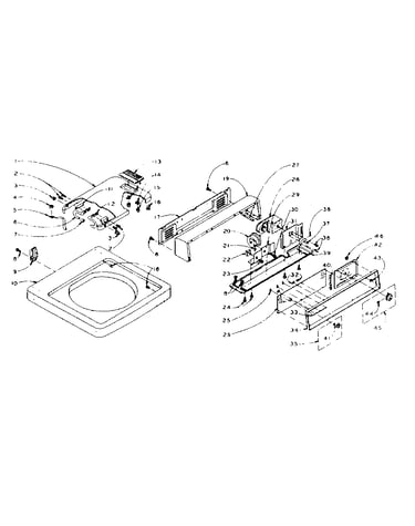 Top and console assembly