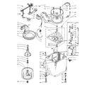 Kenmore 1105804300 machine sub-assembly diagram