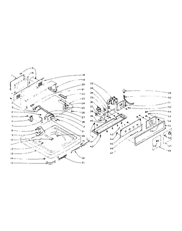 Machine top assembly
