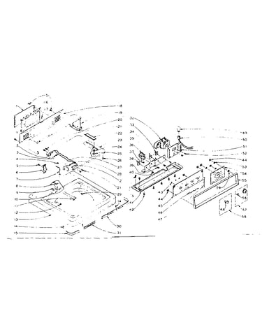 Machine top assembly