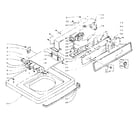 Kenmore 1105805550 machine top assembly diagram