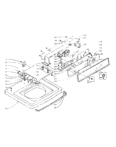 Machine top assembly