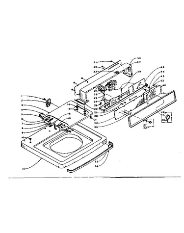 Machine top assembly