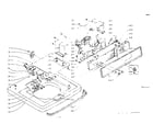 Kenmore 1105805700 machine top assembly diagram