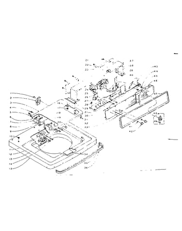 Machine top assembly