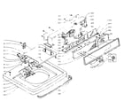 Kenmore 1105805702 machine top assembly diagram