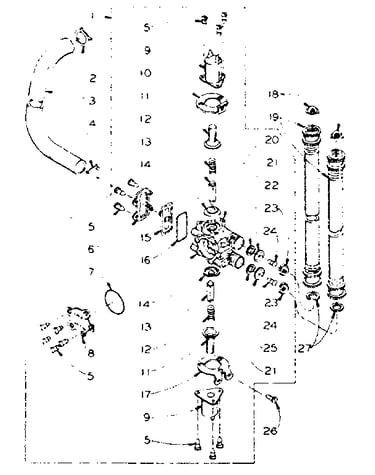 Mixing valve assembly-dole