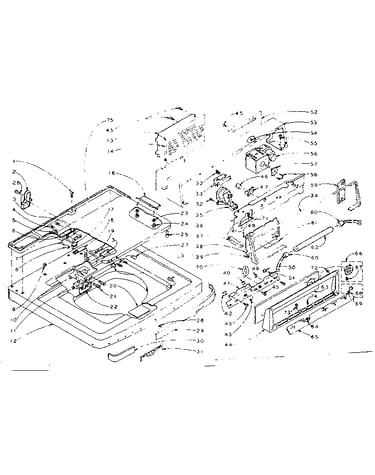 Machine top assembly
