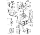 Kenmore 1105805854 machine sub-assembly diagram