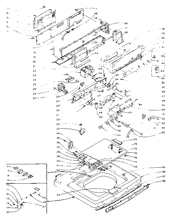 Top and console assembly