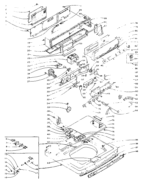 Top and console assembly