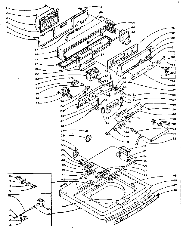 Top and console assembly