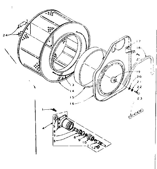 Cylinder and hub