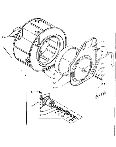 Cylinder and hub