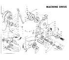 Kenmore 1105809503 machine drive diagram