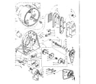 Kenmore 1105807810 base and bulkhead assembly diagram