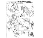 Kenmore 1105807811 base and bulkhead assembly diagram