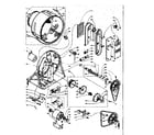 Kenmore 1105807950 base and bulkhead assembly diagram