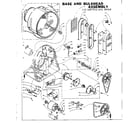 Kenmore 1105807951 base and bulkhead assembly diagram