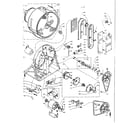 Kenmore 1105807960 base and bulkhead assembly diagram