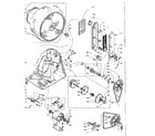 Kenmore 1105808500 base and bulkhead assembly diagram