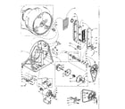 Kenmore 1105808700 base and bulkhead assembly diagram