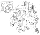 Kenmore 1105808850 base and bulkhead assembly diagram