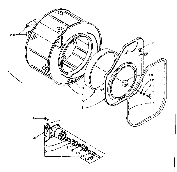 Cylinder and hub