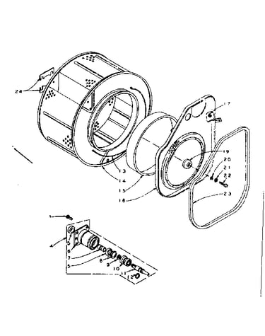 Cylinder and hub