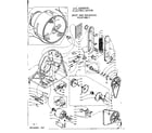 Kenmore 1105808950 base and bulkhead assembly diagram