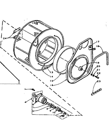 Cylinder and hub