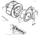 Kenmore 1105809702 cylinder and hub diagram