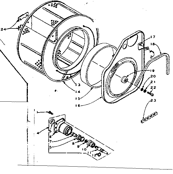 Cylinder and hub