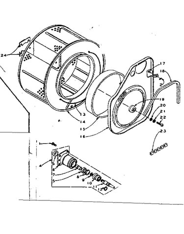 Cylinder and hub