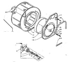 Kenmore 1105809704 cylinder and hub diagram